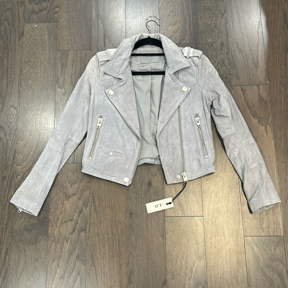 SL8 suede motorcycle jacket